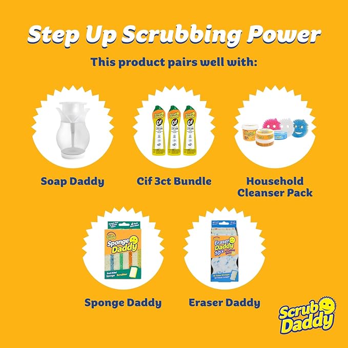 Scrub Daddy Colors - Kitchen Sponge Variety Pack - Scratch-Free Multipurpose Dish Sponges - BPA Free & Made with Polymer Foam - Stain & Odor Resistant (3 Count, 2 Pack)