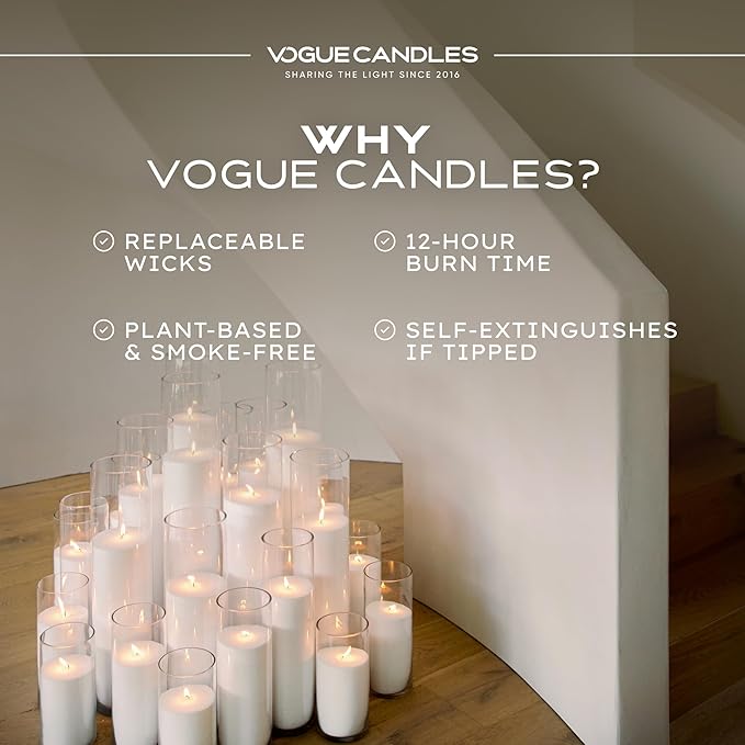 Vogue Candles 5LB Candle Sand with 50 Wicks | Bulk Refillable Plant-Based Granules for Custom Candle Making | Unscented, Clean Burn, Smoke-Free, Vegan Candle Refill Kit- Black