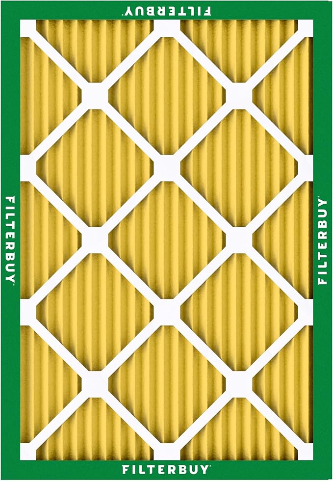 Filterbuy 18x20x1 Air Filter MERV 11 (MPR 1200) Allergen Defense Replacement (4-Pack), Electrostatic Pleated HVAC AC Furnace Filters, Made in USA (Actual Size: 17.50 x 19.50 x 0.75)