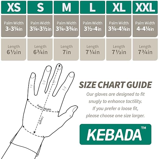 Kebada W1 Work Gloves for Men and Women, PU Coated Safety Gloves with Grip, Touchscreen, Ideal for Warehouse Package Handling, Construction, Gardening, Black Medium