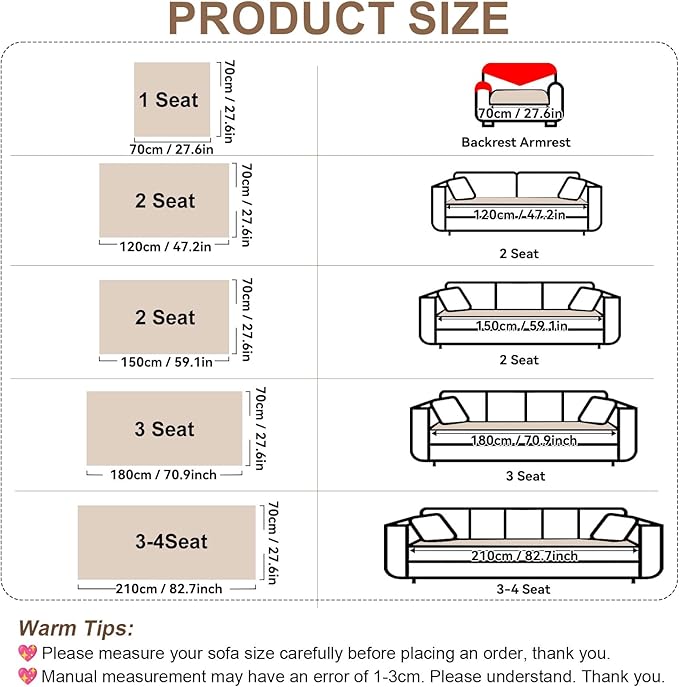 OTOB Couch Cover for Dogs Washable Pet Friendly, Non Slip Plush Funny Fuzzy Loveseat Sofa Cushion Slipcovers, All Seasons Geometric Jacquard Soft & Cozy Pet Bed Mat Protector (Coffee, 27.6" x 47.2")