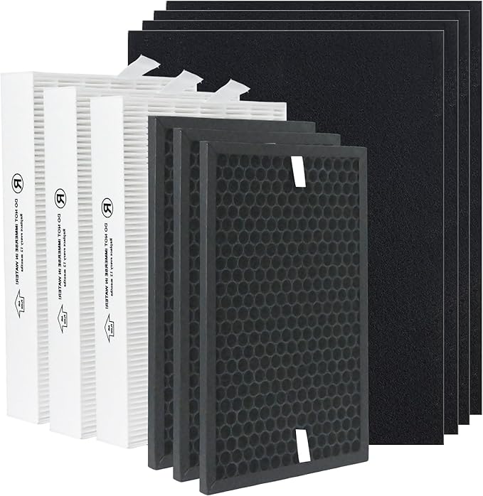 HPA5300B True HEPA Replacement FilterCompatible with Air Purifiers Model HPA5300B HPA5350 & PowerPlus HPA3300 HRF-R3, HRFSC1 Filter S HRF-A300