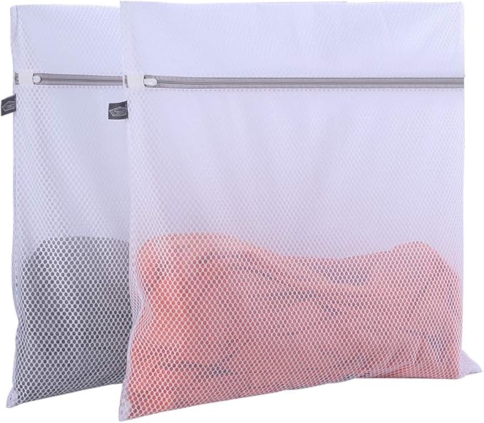 Kimmama Oversize Laundry Bags Mesh Wash Bags, Large Delicates Bag for Washing Machine, Jumbo Laundry Sack for Washing Delicates, Big Clothes, Bed Sheet, Bedcover, Blanket, Curtain, Stuffed Animal Toys