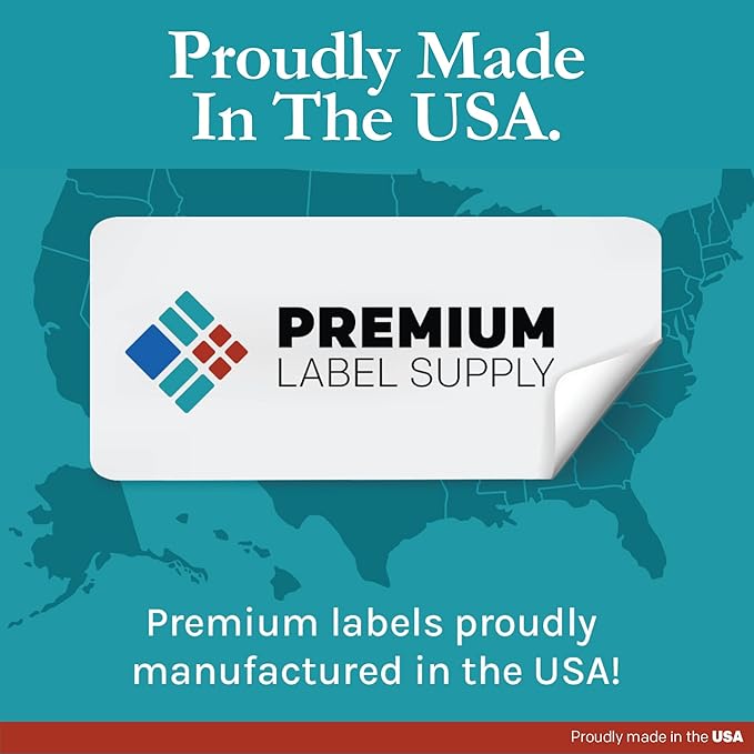 Premium Label Supply White Sticker Labels – 2.625" x 2" – Laser/Inkjet Compatible – (15 per Sheet), 2000 Sheets – 30,000 Total Adhesive Labels