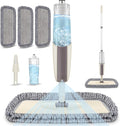 Spray Wet Mops for Hardwood Floor Cleaning - MEXERRIS Microfiber Dust Mop with Spray 3X Reusable Washable Pads Hard Wood Floor Mops Commercial Home Use for Laminate Wood Tiles Hardwood