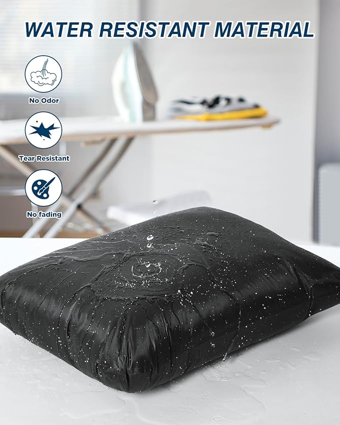 OTraki 2Pcs Large Laundry Bags 24x32 inch Wet Dry Bag Reusable Waterproof bag with Zipper Wet Clothes Blanket/Bedding/Coat/Sweater Organize Machine Washable for Home Travel Hotel Camping, Black
