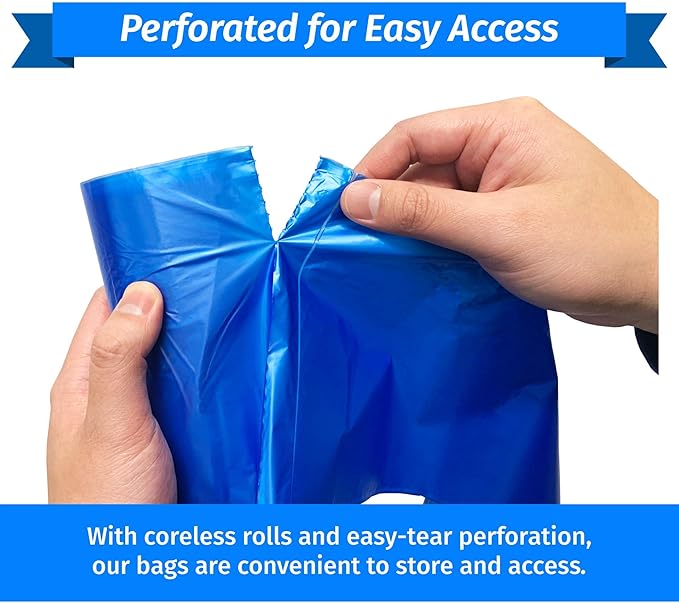 Reli. SuperValue 33 Gallon Recycling Bags (120 Count) Made in the USA - Blue Trash Bags, 30-33 Gallon | Recycling, Garbage | 33Gal with 30Gal - 35Gal Capacity
