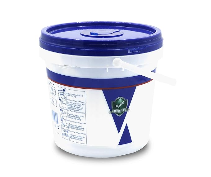 SIPA Hand Sanitizing Wipes 500 WIPES/BUCKET will Refills (2 BUCKETS 6 REFILLS)