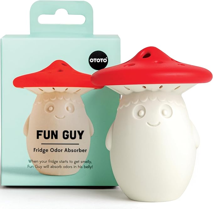 Fridge Deodorizer by OTOTO - Baking Soda Fridge, Refrigerator Deodorizer, Baking Soda Odor Absorber, Cute Gifts, Cute Kitchen (Mushroom)