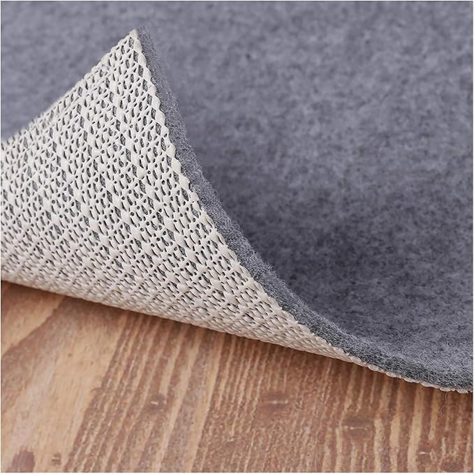 Non Slip Rug Pad Grippers - Square 6x6, 1/8" Thick, (Felt + Rubber) Double Layers Area Carpet Mat Tap, Provides Protection Cushioning for Hardwood or Tile Floors