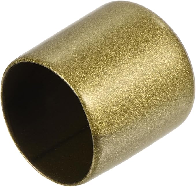 uxcell 20pcs Rubber End Caps 29mm ID Vinyl Round Tube Bolt Cap Cover Thread Protectors Gold