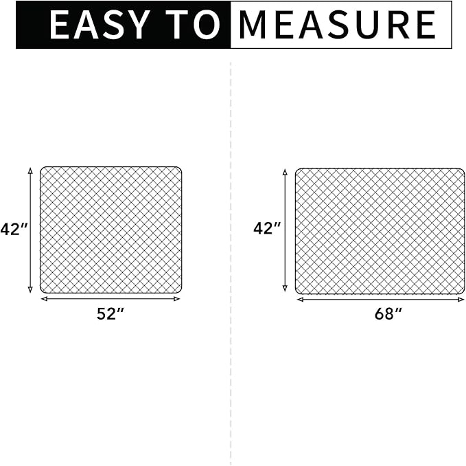 Easy-Going Sectional Couch Covers for Dogs L Shape Sofa Cover Reversible Sofa Slipcover Chaise Lounge Cover Furniture Protector Cover for Pets Dog Cat (42 x 52 inches, Dark Gray/Dark Gray)