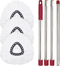 Mop Replace Head for O Cedar, Mop Handle for Ocedar, Mops Heads Replacements for Ocedar Countains Mop Handles Mop Replace Heads for O Cedar 1 Tank Spin Mops