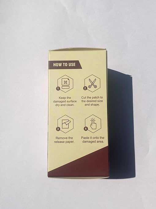 Linen Repair Tape 4x79 inch, Self Adhesive Fabric Patches, Linen Patch Tape Kit, Fabric Repair Tape for Couch Sofas, Headboards, Chairs, Pillows, Curtains, Couches - Light Brown