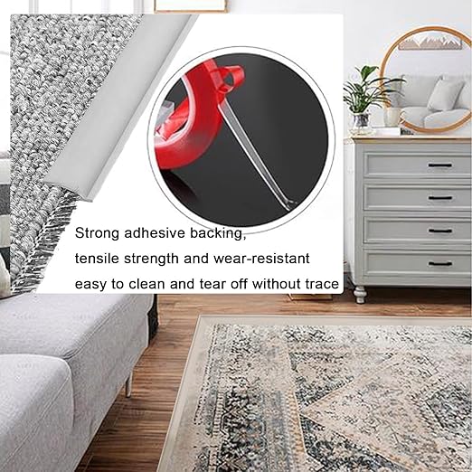 Self Adhesive Carpet Transition Strip with Edge Trim, Designed for Seamless Transitions from Carpet to Tile or Vinyl Floors, Perfect for Doorways.(Brown,36ft)