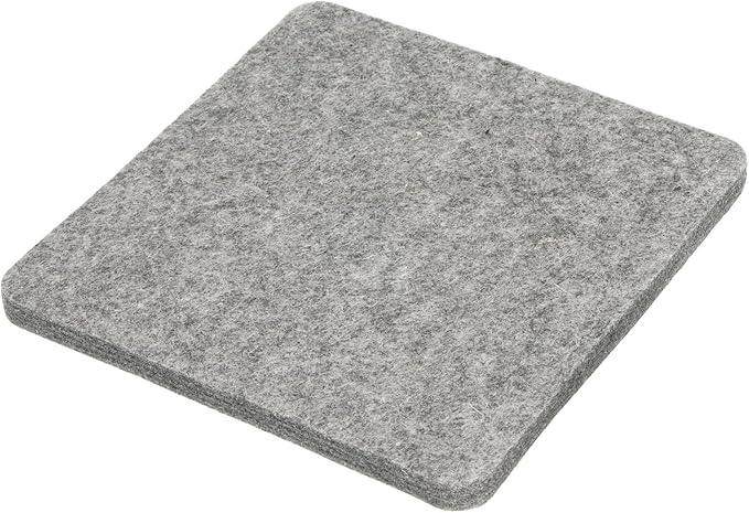 PATIKIL Wool Pressing Mat, 8.5" x 8.5" Wool Ironing Pad Blanket 0.5" Thickened Heat Resistant Quilting Ironing Pad for Quilters Sewing Craft, Grey
