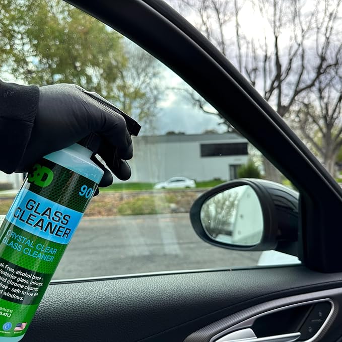 3D Glass Cleaner - Ready to Use, Tint Safe, Streak Free Glass Cleaner - Gallon