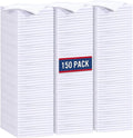 GLIMGLINT White Microfiber Cleaning Cloth, 150 Pack Microfiber Towels for Cars, Lint Free, Scratch-Free, Highly Absorbent, Reusable Cleaning Rags for Car, Household, Shop Towels 14"X12"