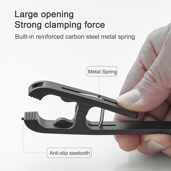 Large Clothes Pins Towel Clips, 12 Pcs Multipurpose Clothes Pins Hook, Strong Plastic Clothes Hanger. S Hook for Shower Curtain Laundry Clothes pins