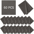 60 Pack Microfiber Cleaning Cloth for Glasses (5.5"x5.5"), Eye Glasses Clean Cloths Bulk Microfiber Lens Cleaner Cloth for Eyeglasses, Lenses, Silverware, Camera, Phones and Laptops