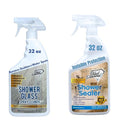 Black Diamond Stoneworks Shower Glass Cleaner Spray & Natural Stone Shower Sealer – 2 Pack Bathroom Bundle for Crystal-Clear Glass and Long-Lasting Stone Protection