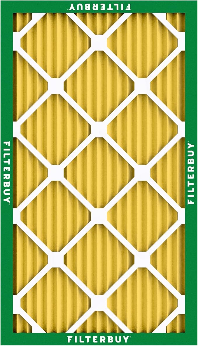 Filterbuy 12x20x1 Air Filter MERV 11 (MPR 1200) Allergen Defense Replacement (4-Pack), Electrostatic Pleated HVAC AC Furnace Filters, Made in USA (Actual Size: 11.50 x 19.50 x 0.75)