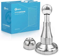 Neoera Magnetic Door Stopper, Updated Hydraulic Shock Absorbent Technology, Soft-Catch Magnetic Hold, Premium 304 Stainless Steel, Anti-Rust, Heavy Duty for Various Door Types, Wall Mount 3Pack