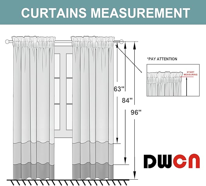 DWCN Blackout Curtains for Living Room Thermal Insulated, Energy Saving & Noise Reducing Bedroom Curtains, Olive Green, W 52x L 36 Inch, Set of 2 Rod Pocket Curtain Panels
