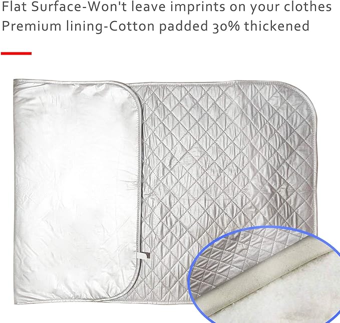 Ironing Mat,Thickened (32x55 inch) Ironing Blanket Ironing Pad, Double-Side Using Heat Resistant Pad Extra Extra Large Ironing Mat for Table Top,Countertop,Etc.