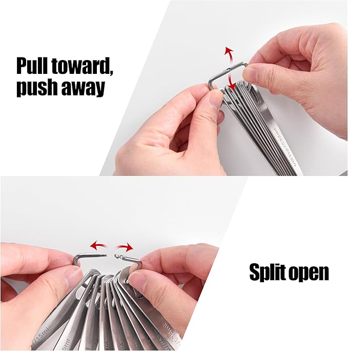 Doosu Measuring Spoons Set of 6-18/8 Stainless Steel Heavy Duty Teaspoons Tablespoons with Engraved Metric & US Measurements, Metal Measure Spoon for Dry and Liquid Ingredients, Dishwasher Safe