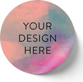 100 Custom Vinyl Stickers - Upload Your own Image, Text, Design, Logo - Personalized Logo Labels for Handmade, Packaging, Bottle, Jars, Candle, Brand Stickers (Rose, 5x5)