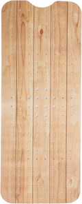 ENKOSI Bath Mat – PVC Large 40 x 16 Inch Non-Slip Bathtub Mat with Secure Suction Cup Grip & Drain Holes – Extra Long Bathroom Shower Mat for Tub and Shower Floors with Wood Print Design (40x16 Wood)