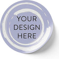 100 Custom Vinyl Stickers - Upload Your own Image, Text, Design, Logo - Personalized Logo Labels for Handmade, Packaging, Bottle, Jars, Candle, Brand Stickers (Lavender Swirls, 1.5x1.5)