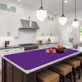 Quality Silicone Table Mat 47x24 Inch - High Heat Resistant (Lab Tested 482°F), Non-Slip Oil-Resistant Surface for Baking & DIY | Waterproof & Easy Clean (Purple)