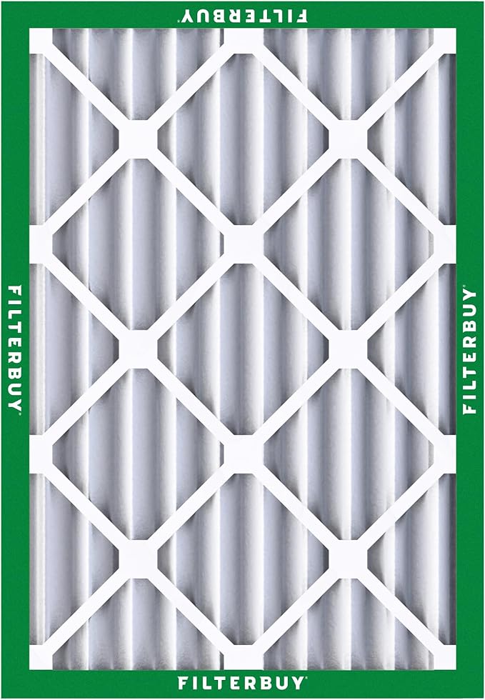 Filterbuy 20x23x4 Air Filter MERV 8 (MPR 700) Dust Defense Replacement (6-Pack), Electrostatic Pleated HVAC AC Furnace Filters, Made in USA (Actual Size: 19.50 x 22.50 x 3.63)