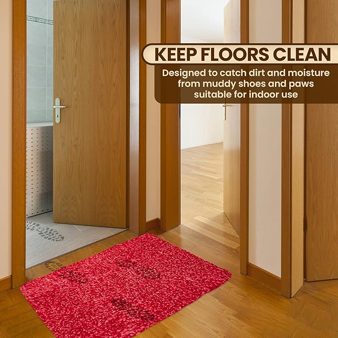 Premium Microfiber Indoor Door Mat – 36"x72" Washable Entry Mat, Non-Slip, Waterproof Backing, Super Absorbent, Low Profile Entryway Doormat for Indoor Entrance