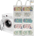 Mesh laundry bags for washing machine, can wash 10 pairs of socks, maintain shape, keep one pair,Laundry room organization suitable for socks and small items, 2pcs (Small)