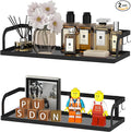 PUSDON Metal Wall Hanging Basket 2 Packs DIY Suitable for Multiple Scenes - Black Hollowout 12.6in