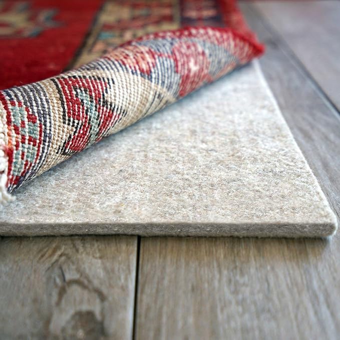 RUGPADUSA - Eco-Plush - 12'x18' - 1/4" Thick - 100% Felt - Premium Cushioned Rug Pad - Available in 3 Thicknesses, Many Custom Sizes