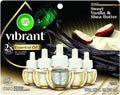 Air Wick Plug In Scented Oil Refills, Sweet Vanilla + Shea Butter, Air Fresheners for Home Long Lasting, Room Fresheners,Air Freshener Plug In, Vanilla Essential Oils, House Essentials, 5 ct