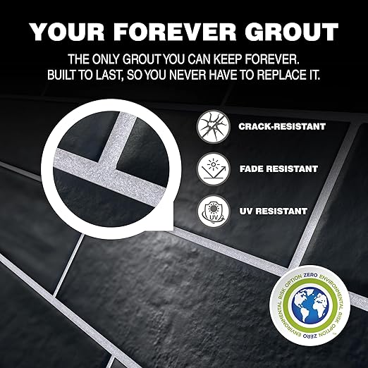 The Tile Doctor EpoxyElite EVO - Litokol Epoxy Grout for Tile, Ideal for Home Office Decor & Bathroom Tile, Brown 4-5 kg - 11 lb