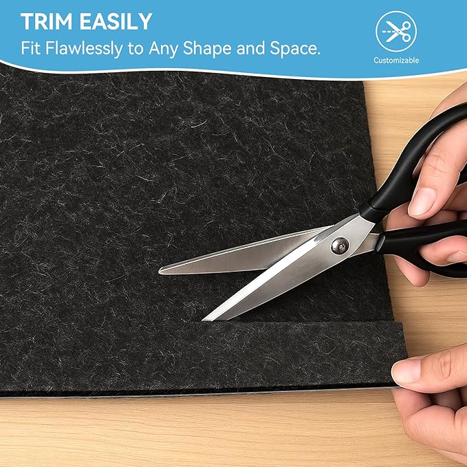 Warmstar 2x6 FT Non Slip Rug Pad,100% Waterproof Felt Rug Pad for Hardwood Floors,1/8” Thick Soft Carpet Pad with Natural Rubber Backing, Secure Grip & Floor Protection
