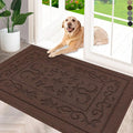 FONEYI Indoor Door Mat 36" x 59", Dirt Trapper Door Mats Non-Slip Entryway Rugs Washable, Absorbent Resist Dirt Welcome Mat, Low Profile Inside Floor Mats for Front Back Door and Entryway, Coffee