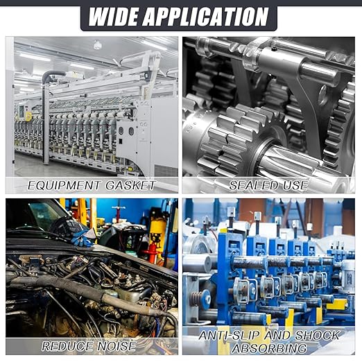 Neoprene Rubber Strips Self Adhesive Sheets, Rolls & Strips with Adhesive Backing Rubber Pads Self Stick Seal Gasket Sticky Back for Matting Padding - 3" Wide x 1/5" Thick x 20' Long