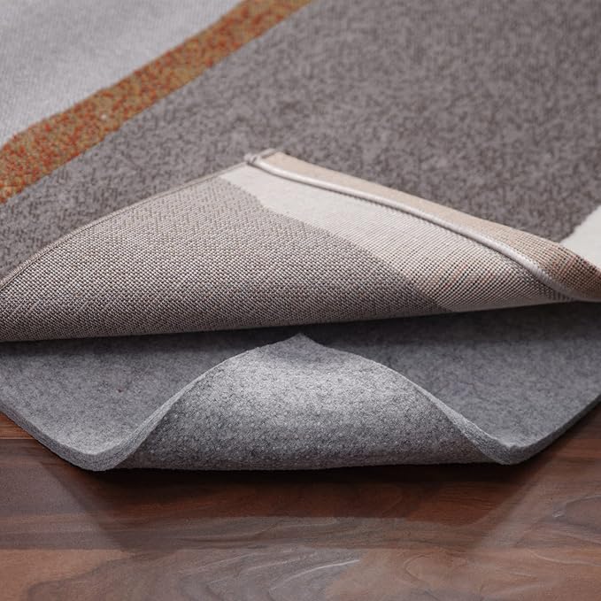 Non Slip Rug Pad Gripper - 5x8 Feet 1/8” Extra Thick Felt Under Rug for Area Rugs and Hardwood Floors,Super Cushioned Non Skid Carpet Padding