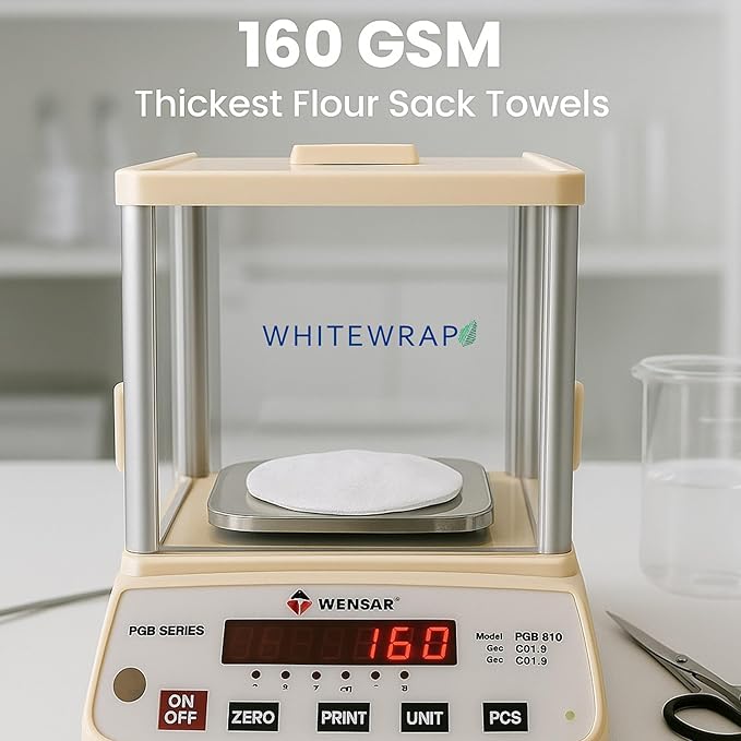Flour Sack Towels| Tea Towel for Crafts| Kitchen Dish Cotton Blank Towel for Embroidery|Baking Bread Proofing Linen Cover| Thick Absorbent Quick Dry| 3 Pack 28"x28" White
