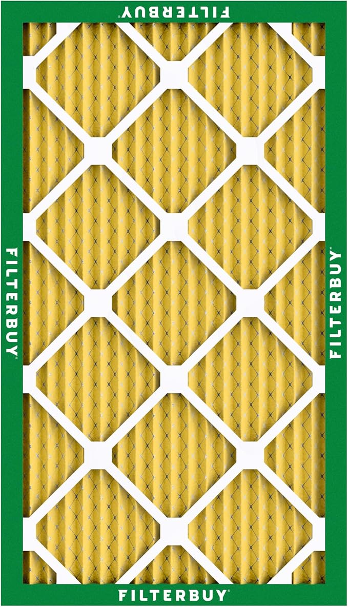 Filterbuy 10x24x1 Air Filter MERV 11 (MPR 1200) Allergen Defense Replacement (4-Pack), Electrostatic Pleated HVAC AC Furnace Filters, Made in USA (Actual Size: 9.50 x 23.50 x 0.75)