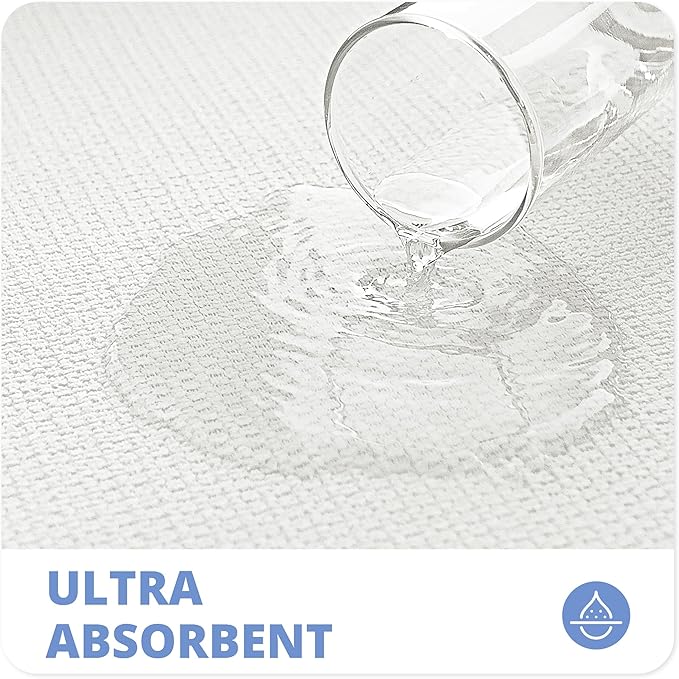 Bath Mat,Ultra Thin Bathroom Rugs,Rubber Bath Mats for Bathroom,No Slip Bath Rugs,Quick Dry,Machine Washable,Low Pile,Absorbent,Shower Outside,Sink,Home Decor Accessories.White,1'5"x2'3"(17x27inch)