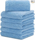 CARCAREZ Microfiber Towels for Cars, Car Drying Wash Detailing Buffing Polishing Towel with Plush Edgeless Microfiber Cloth, 450 GSM 16x16 in. Pack of 6