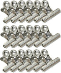 18 Pack Stainless Steel Chip Bag Clips Heavy Duty Food Bags Clamp Clips for Kitchen Office School (3In)